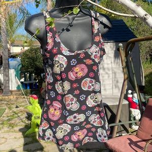 Skull tank top